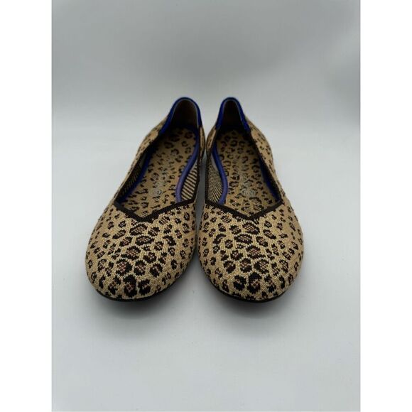 Rothy’s Women Size 10 Shoe Ballet Leopard Animal Print‎ Round Toe Flat Slip On - Picture 2 of 7